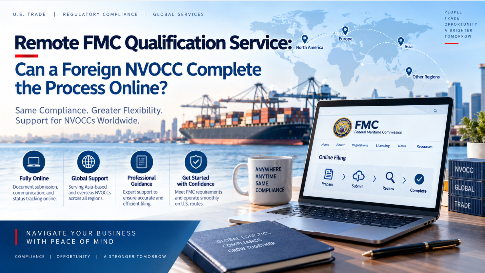 Remote FMC Qualification Service: Can a Foreign NVOCC Complete the Process Online?