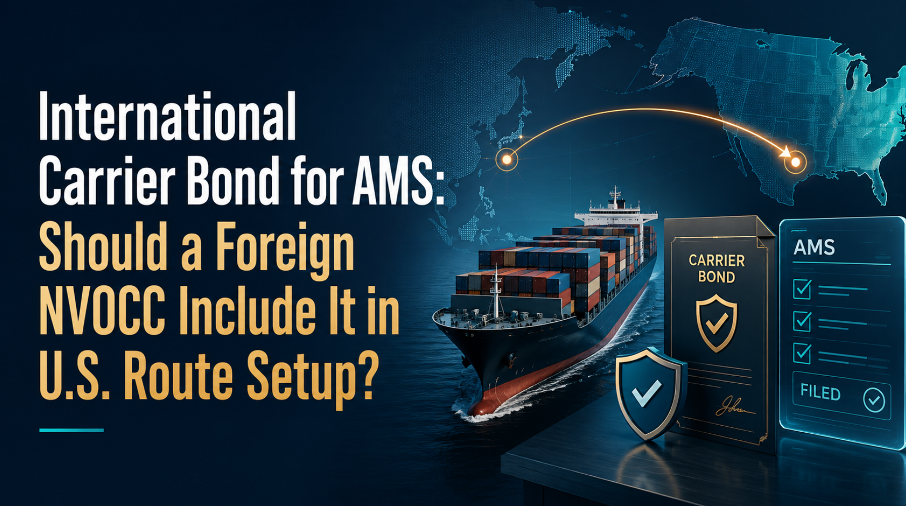 International Carrier Bond for AMS: Should a Foreign NVOCC Include It in U.S. Route Setup?