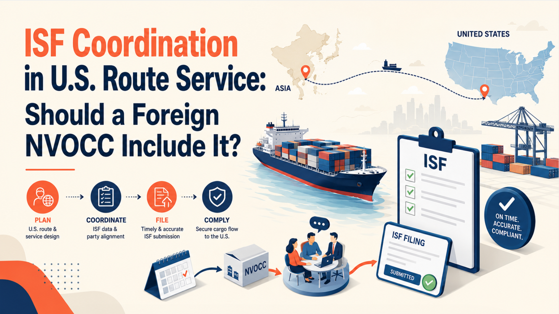 ISF Coordination in U.S. Route Service: Should a Foreign NVOCC Include It?
