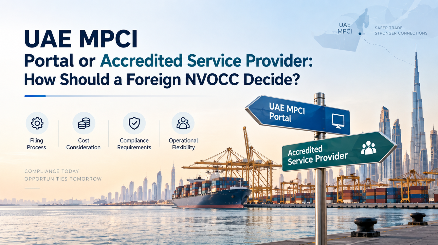 UAE MPCI Portal or Accredited Service Provider: How Should a Foreign NVOCC Decide?